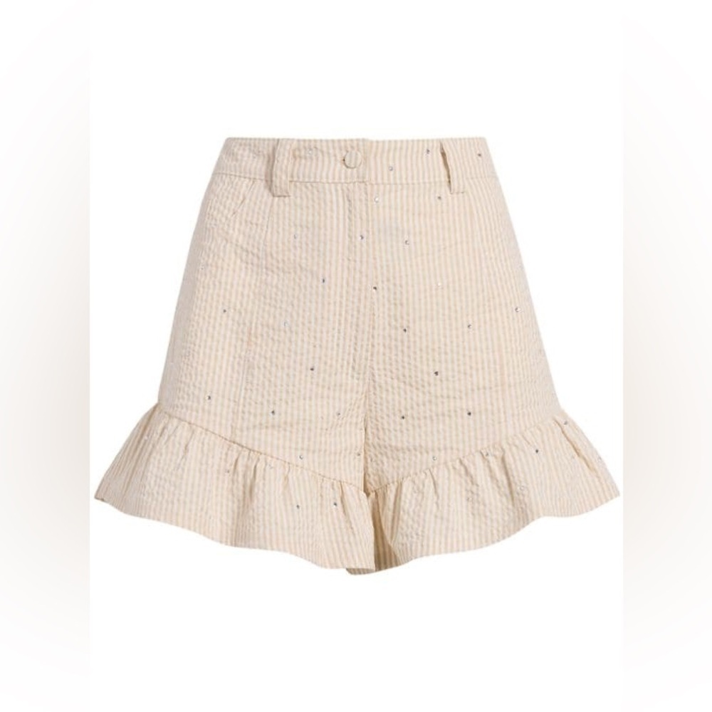 Cinq A Sept Ditsy Neema Seersucker Shorts